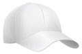 Realistic baseball cap. White blank brand mockup