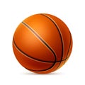 Vector realistic basketball ball for betting promo Royalty Free Stock Photo