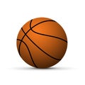 Realistic basketball ball Royalty Free Stock Photo