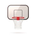 Vector realistic basketball board basket and hoop Royalty Free Stock Photo