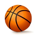 Realistic Basketball on White Background Illustration Royalty Free Stock Photo