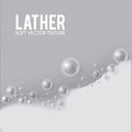 Realistic bath foam. Lather effect. Soap bubbles on transparent background Royalty Free Stock Photo