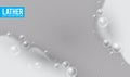 Realistic bath foam. Lather effect. Soap bubbles on transparent background Royalty Free Stock Photo