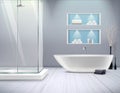 Realistic Bathroom Interior