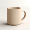 Realistic Beige Mug With Silky Finish - 3d Model