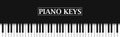 Realistic black background black and white piano keys - Vector Royalty Free Stock Photo