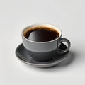 Realistic black coffee ceramic cup Royalty Free Stock Photo