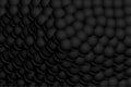 Realistic black dark 3d balls stacked together Royalty Free Stock Photo
