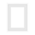 Realistic black frame isolated on white background. Perfect for your presentations. Vector illustration Royalty Free Stock Photo