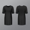 Realistic black woman dress or long shirt