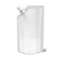 Realistic Blank Clear Spout Pouch Doy Bag