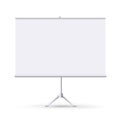 Realistic blank flipchart isolated on white clean background. White horizontal roll up banner for presentation