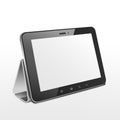 Realistic blank tablet template