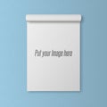 Realistic blank Template of open Notepad