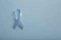 Realistic Blue Awareness Ribbon, World Prostate Cancer Day