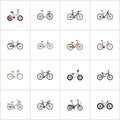 Realistic Brand , Cyclocross Drive, Folding Sport-Cycle Vector Elements. Set Of Bike Realistic Symbols Also Includes