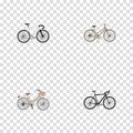 Realistic Brand , Cyclocross Drive, For Girl Vector Elements. Set Of Bike Realistic Symbols Also Includes Cyclocross