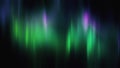 Realistic bright green, purple Aurora Borealis, Northern lights 3D illustration