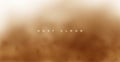 realistic brown smoke dust storm background design Royalty Free Stock Photo