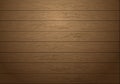 Realistic brown wood plank pattern with dim light background texture vector Royalty Free Stock Photo