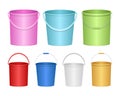 Realistic bucket vector design illustration