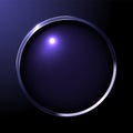 Realistic Button Metallic Frame Blank Lens In Ring Royalty Free Stock Photo