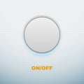 Realistic Button on White background. Vector