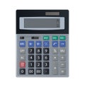 Realistic calculator. Vector design illustration isolated on white background.