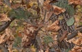Realistic camouflage seamless pattern. Hunting camo for cloth, weapons or vechicles. Royalty Free Stock Photo