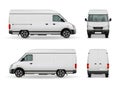 Realistic Cargo Van Advertising Mockup