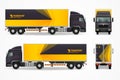 Realistic Cargo Vehicle Mockup AD Design