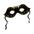 Realistic carnival or theater mask isolated Royalty Free Stock Photo