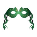 Realistic carnival or theater mask isolated Royalty Free Stock Photo
