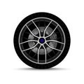 Realistic cars wheel