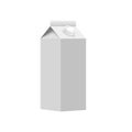Realistic carton package for milk and juice. Vector
