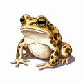 Realistic Cartoon Frog Clip Art With Big Eyes