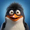 Realistic Cartoon Style Of Rockhopper Penguin Character Erik From Happy Feet