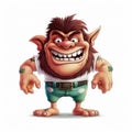 Realistic Cartoon Troll Illustration With Charming Toy-like Proportions