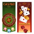 Realistic Casino Games Vertical Banners