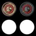 Realistic Casino Roulettes from Top Royalty Free Stock Photo