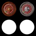 Realistic Casino Roulettes from Top Royalty Free Stock Photo