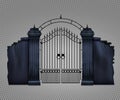 Realistic Cemetery Gate