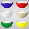 Realistic ceramic ware set. Royalty Free Stock Photo