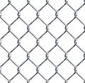 Realistic chain link , chain-link fencing texture isolated on transparency background, metal wire mesh fence design Royalty Free Stock Photo