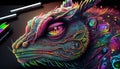 Realistic Chameleon, Made with Generative AI