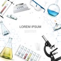Realistic Chemical Laboratory Template