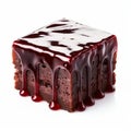 Realistic Chiaroscuro Chocolate Cake With Dripping Paint Icing