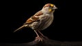 Realistic Chiaroscuro Sparrow Portrait In 4k