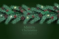Realistic Christmas Tinsel Background Vector Design