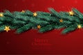 Realistic Christmas Tinsel Background Vector Design